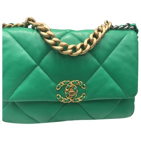 chanel bag green|chanel handbag green.